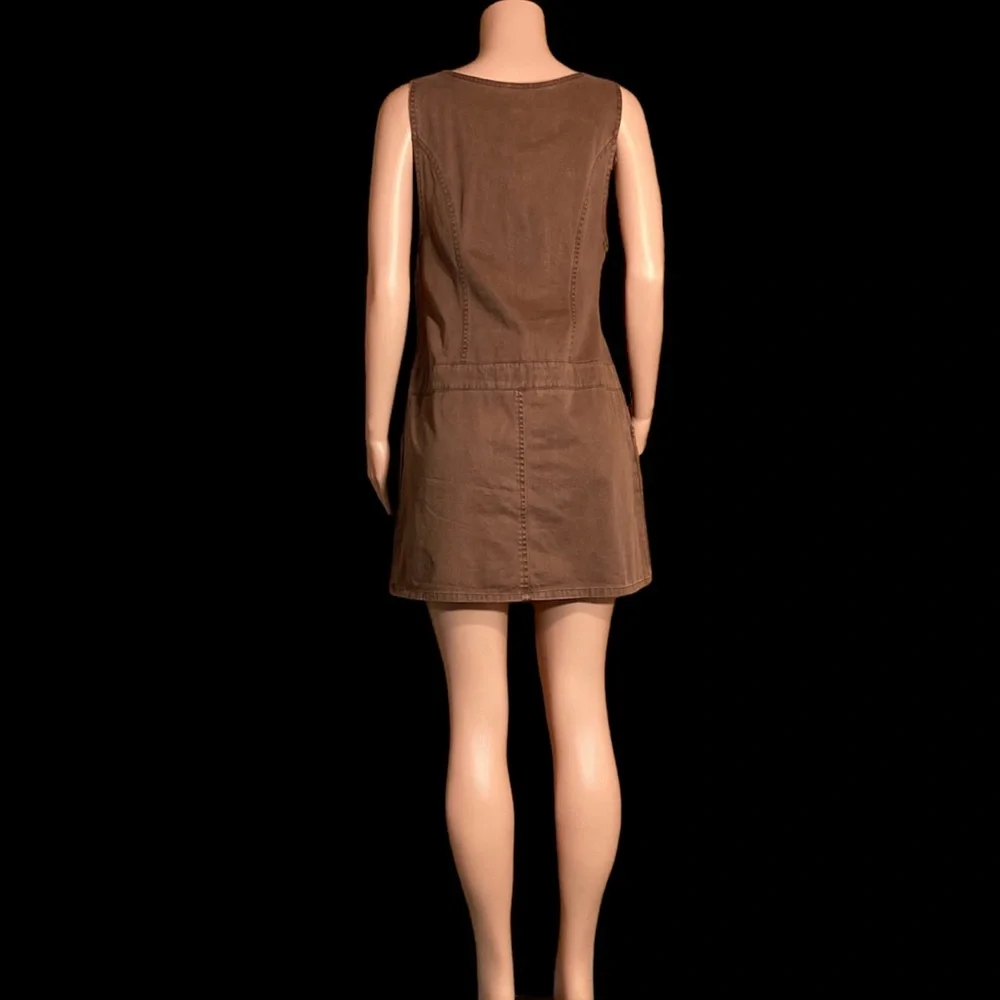 NWOT Vintage Sherry Taylor Denim Jumper Dress Size L - Picture 3 of 15